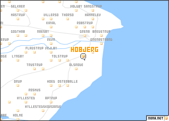 map of Høbjerg