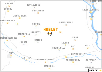 map of Hoblet