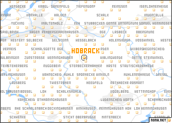 map of Hobräck