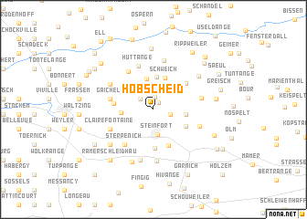 map of Hobscheid