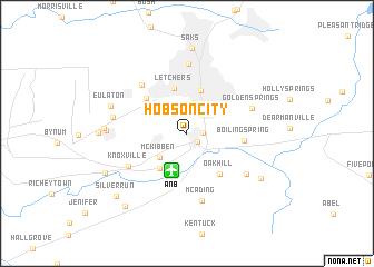 map of Hobson City