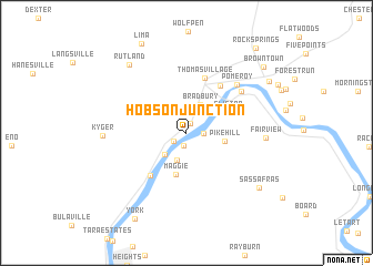 map of Hobson Junction