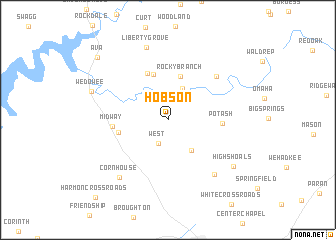 map of Hobson