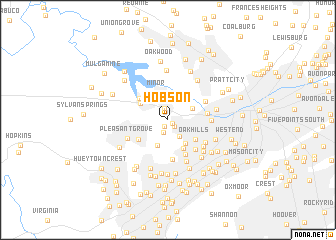 map of Hobson