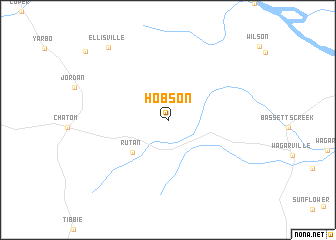 map of Hobson