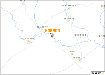 map of Hobson