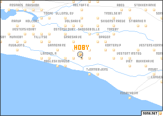 map of Hoby