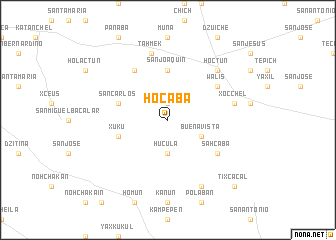 map of Hocabá