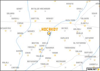 map of Hocaköy