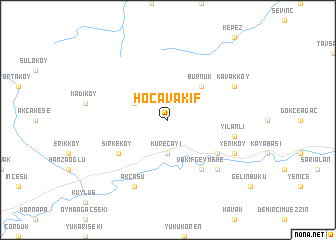 map of Hocavakıf