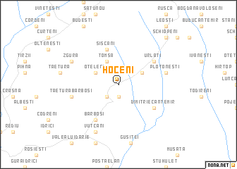 map of Hoceni