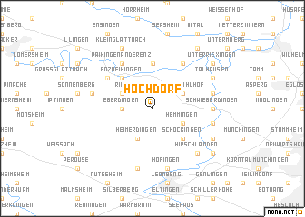 map of Hochdorf