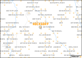 map of Hochdorf