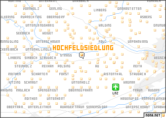 map of Hochfeldsiedlung