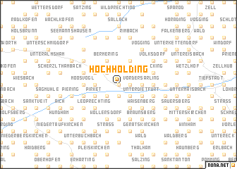 map of Hochholding