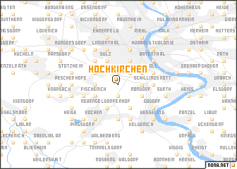 map of Hochkirchen