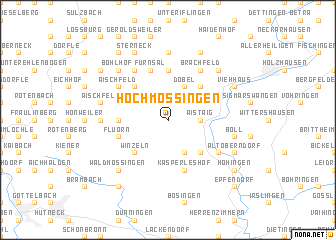 map of Hochmössingen