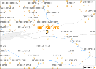 map of Hochspeyer