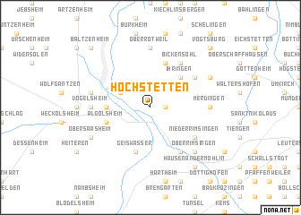 map of Hochstetten