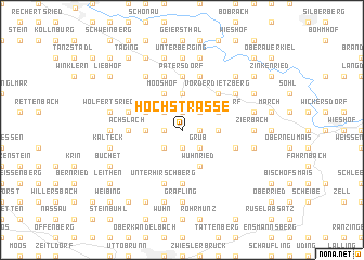 map of Hochstrasse