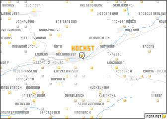 map of Höchst