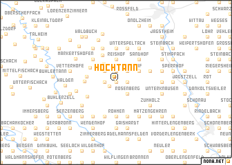 map of Hochtänn