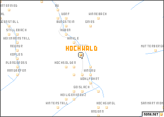 map of Hochwald