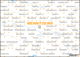 map of Hochweitzschen