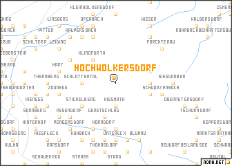 map of Hochwolkersdorf