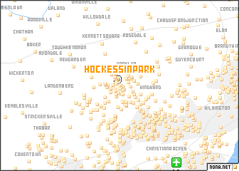 map of Hockessin Park