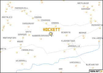 map of Hockett