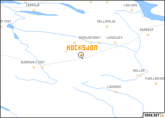 map of Hocksjön