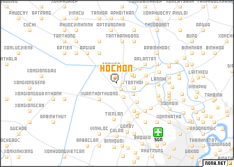 map of Hóc Môn