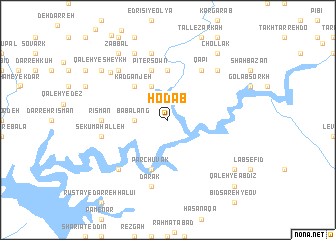 map of Hodāb