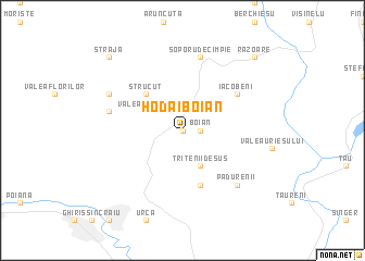 map of Hodăi-Boian