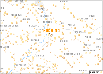 map of Hodbina