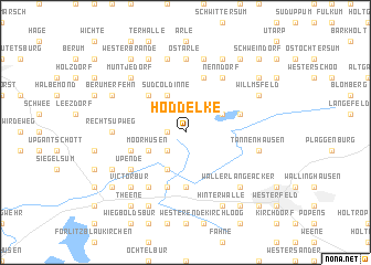 map of Hoddelke