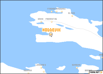 map of Hoddevik