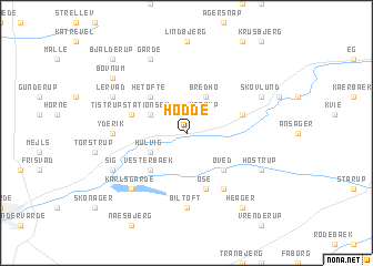 map of Hodde