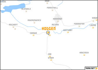 map of Hodgen