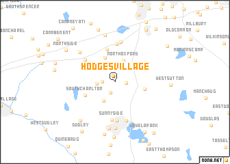 map of Hodges Village