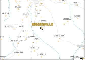 map of Hodgesville