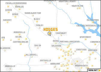 map of Hodges