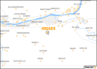 map of Hodges