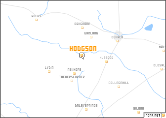 map of Hodgson