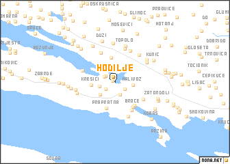 map of Hodilje