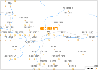 map of Hodişeşti