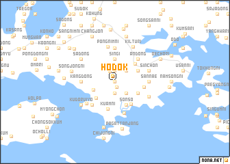 map of Hodŏk