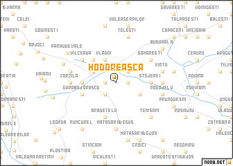 map of Hodoreasca