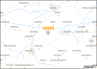 map of Hodoş